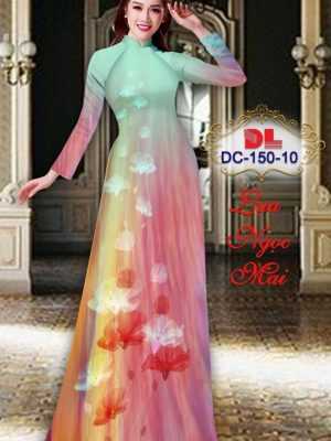 Vải Áo Dài Hoa In 3D AD DC150 14